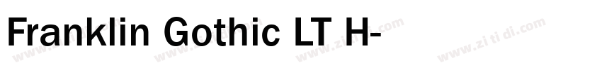 Franklin Gothic LT H字体转换